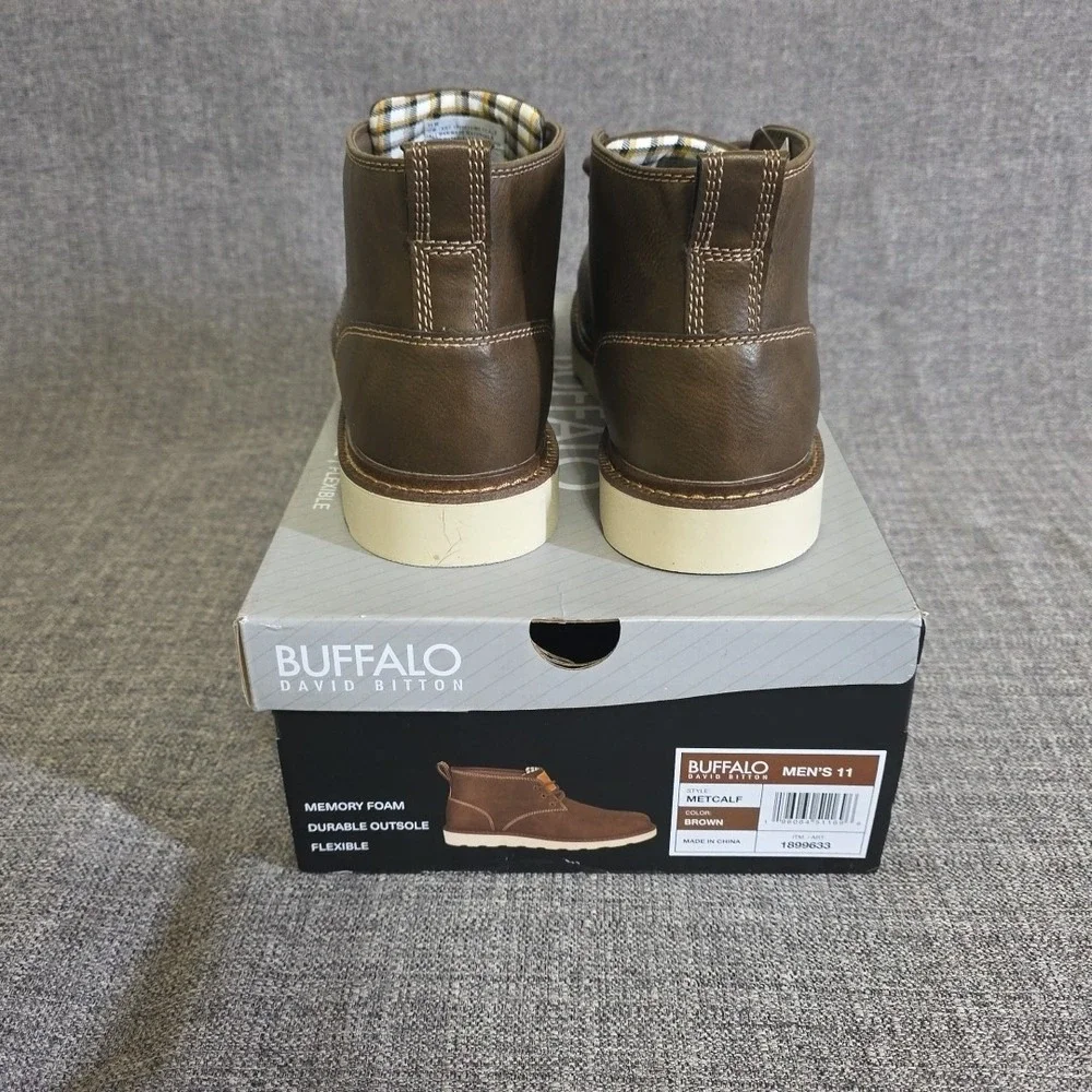 Buffalo David Bitton Metcalf Men's Chukka Boots Brown. US 11. New In Box.